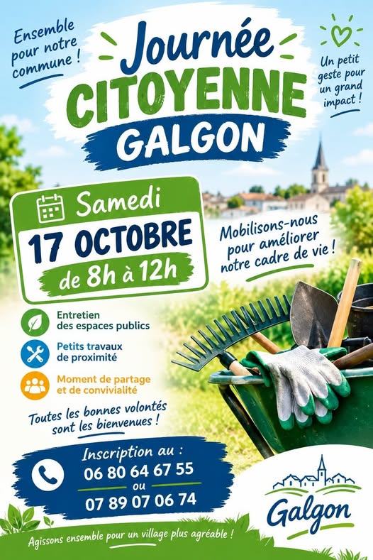Journée citoyenne le 17 octobre 2026