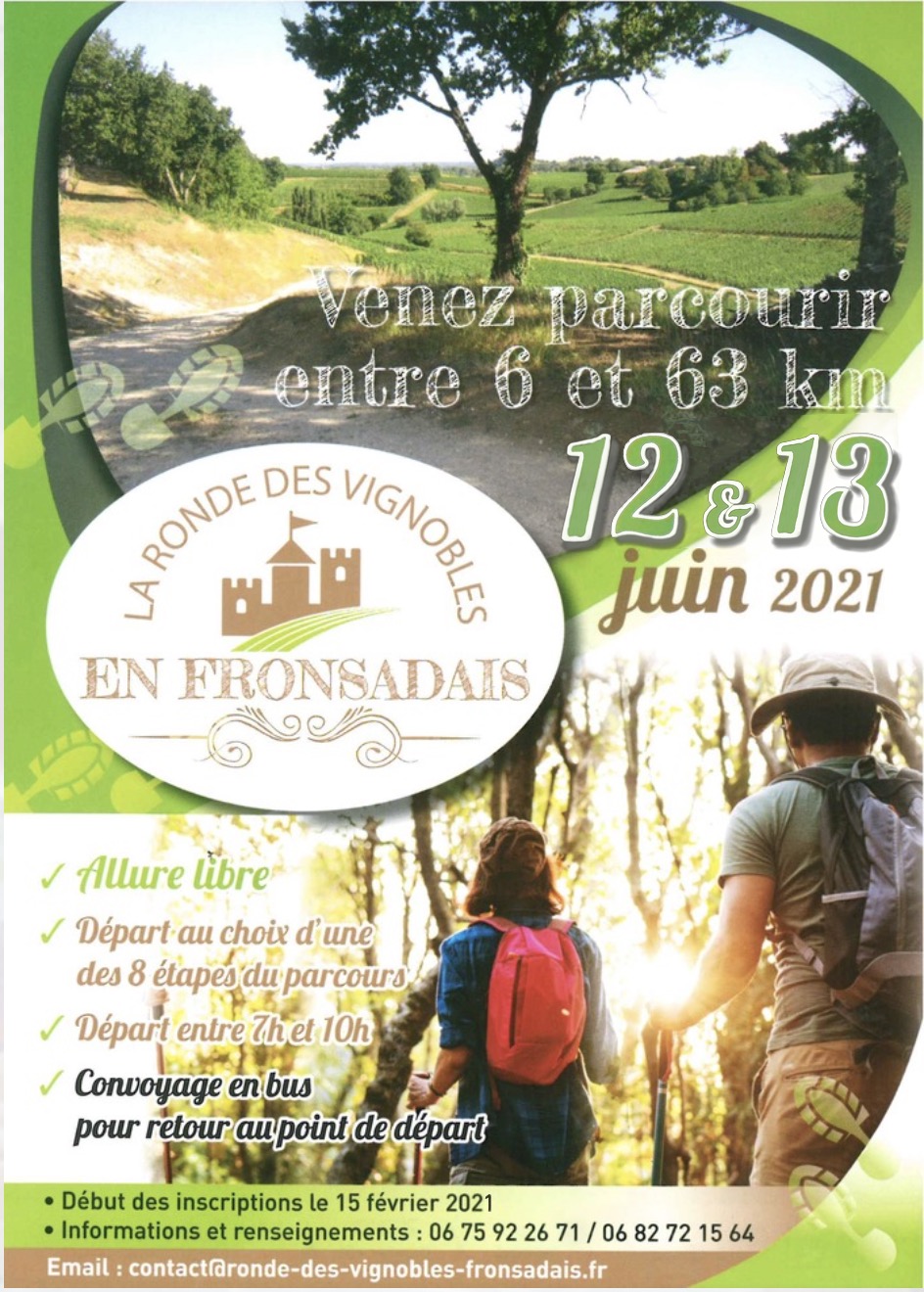 Ronde des vignobles en Fronsadais 2021