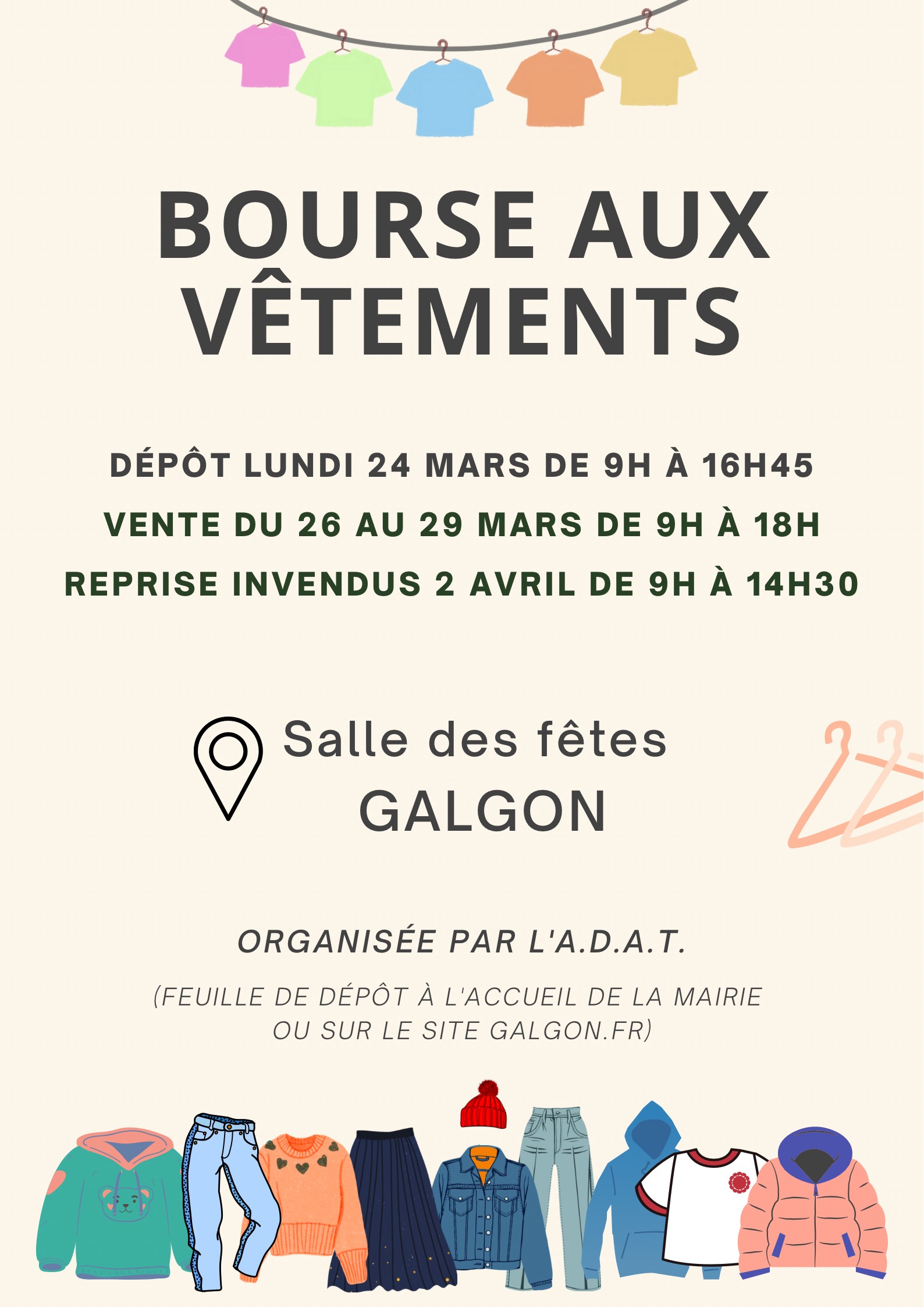 Bourse aux vêtements 2025