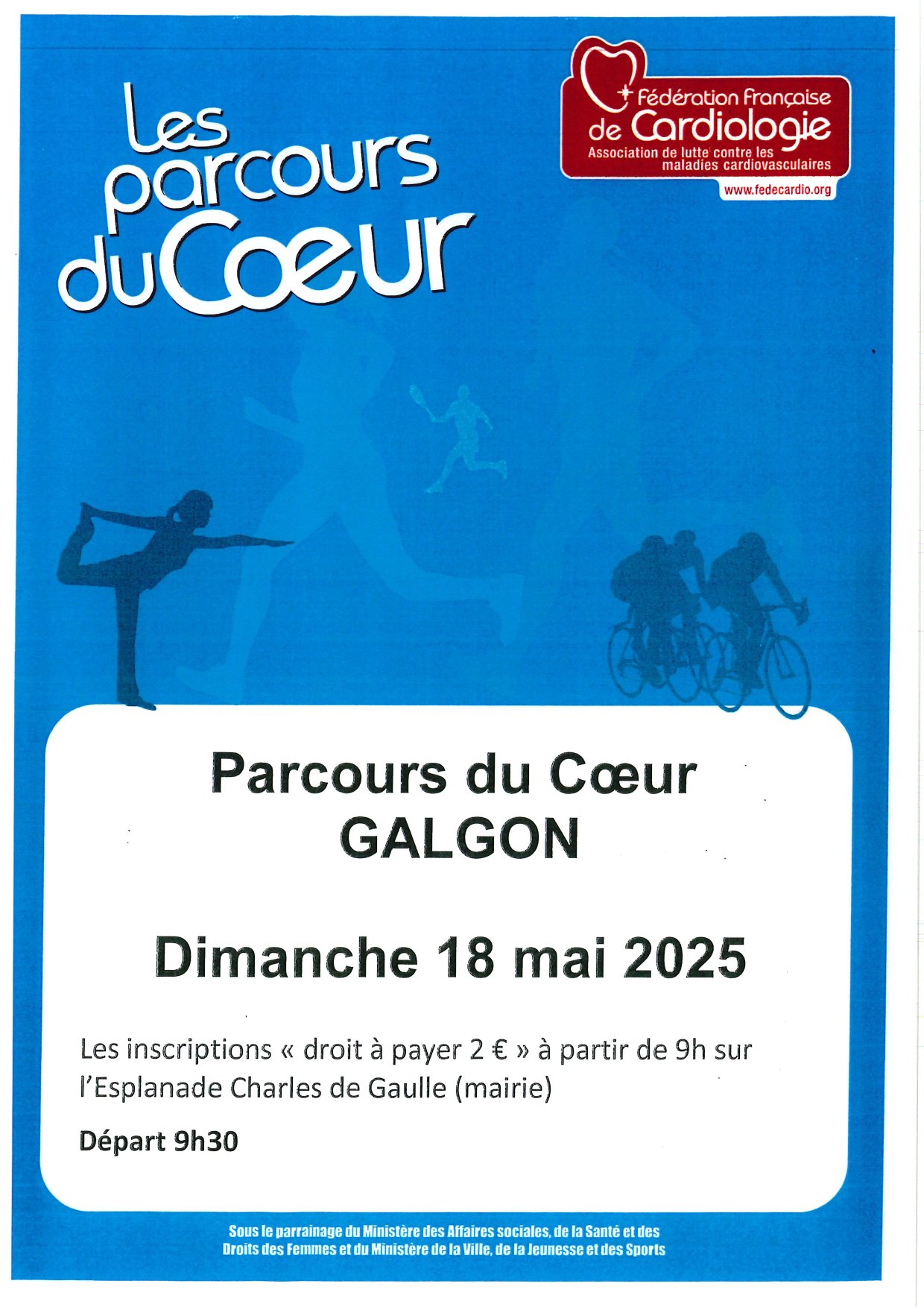 Parcours du coeur de Galgon le 18 mai 2025