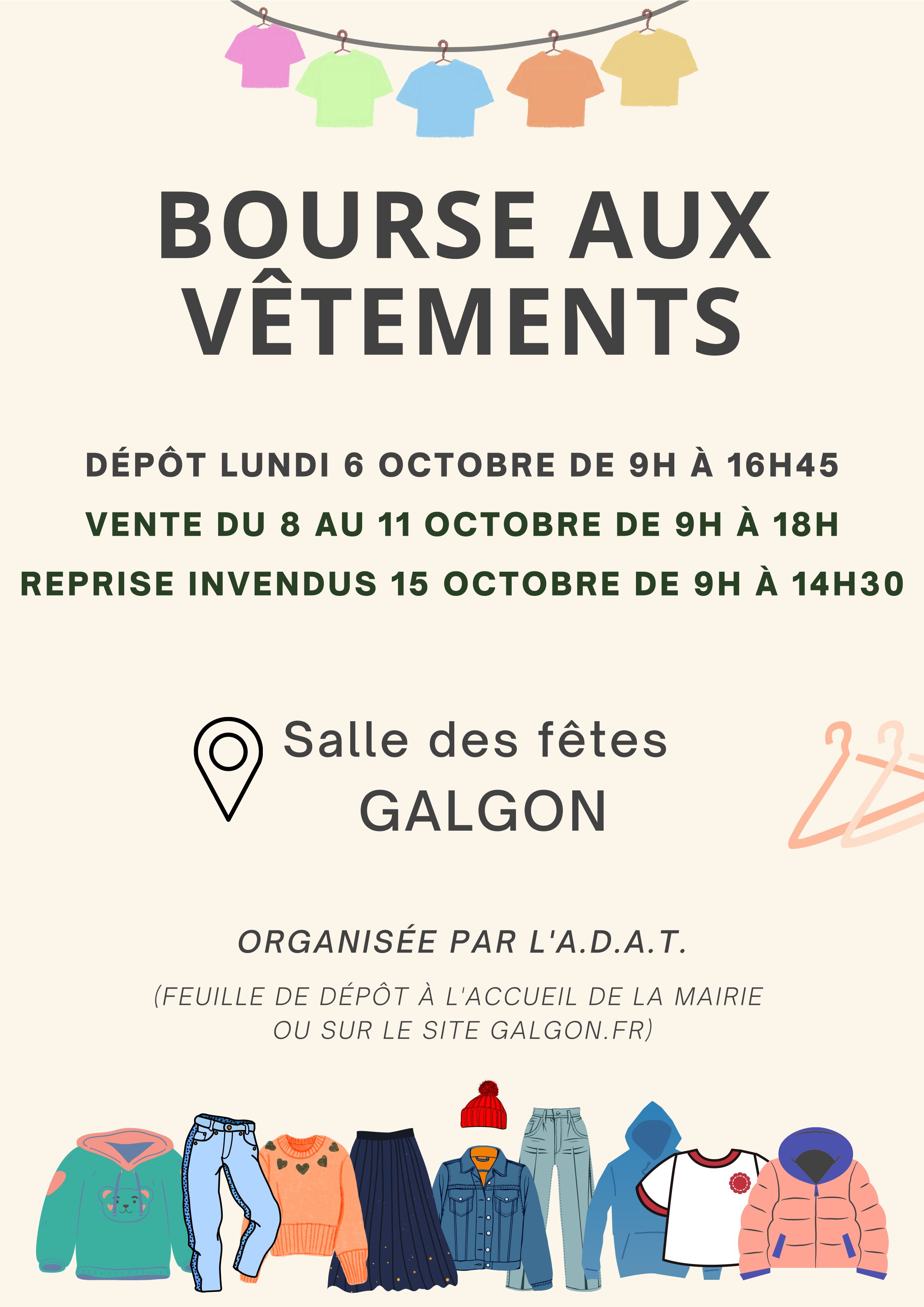 Bourse au vetements Hiver 2025