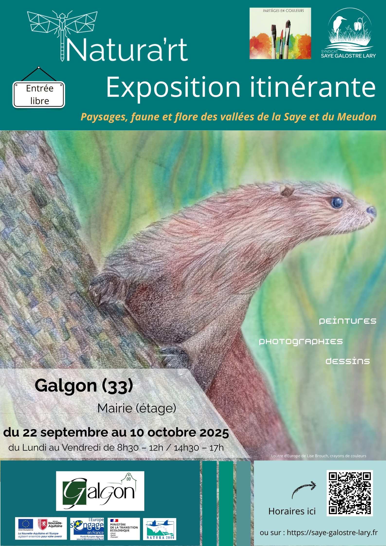 L'exposition Natura'rt est à GALGON du 27 septembre au 10 octobre
