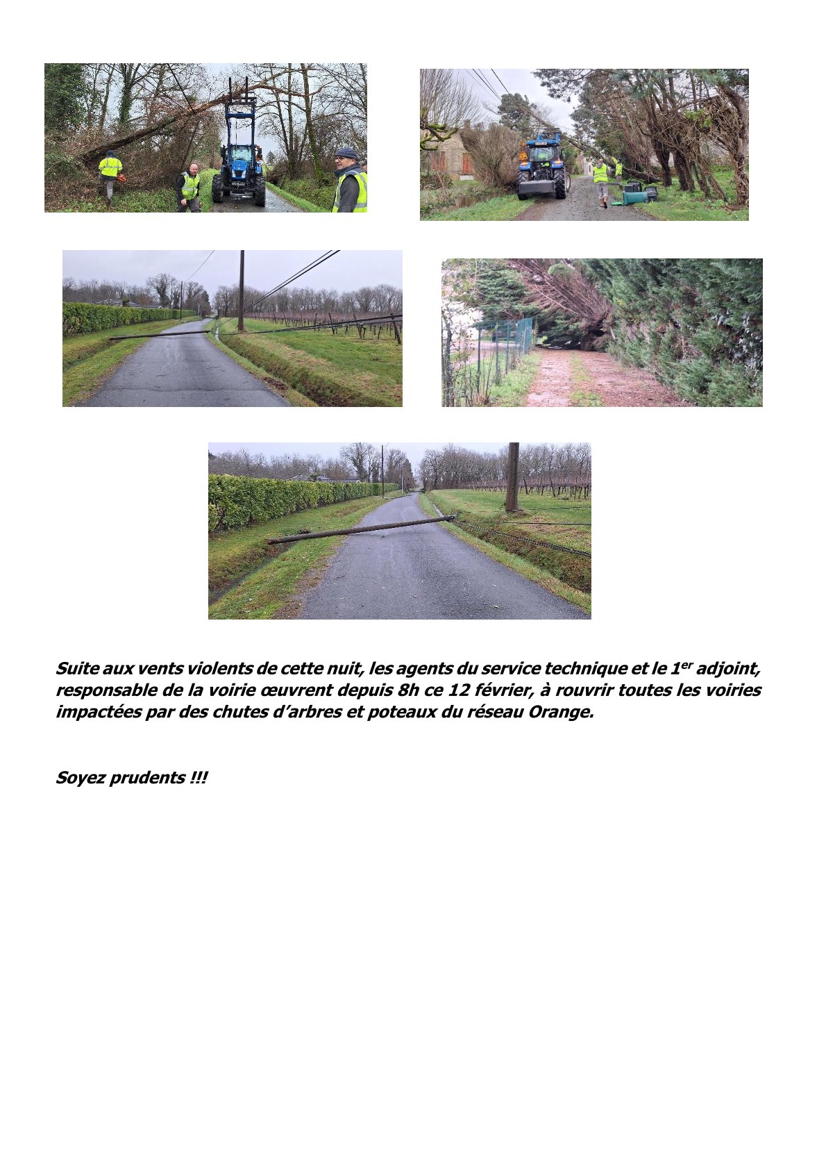 Les suites de la tempete Nils