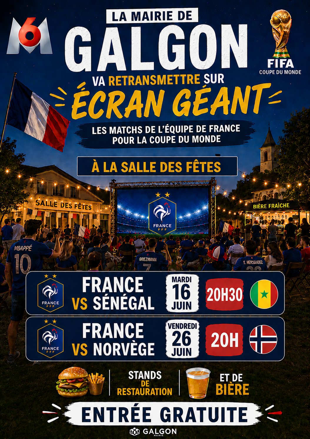 Assistez aux matchs de l'équipe de FRANCE pour la coupe du monde 2026