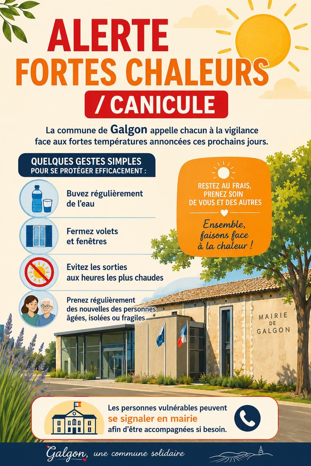 Alerte FORTES CHALEURS