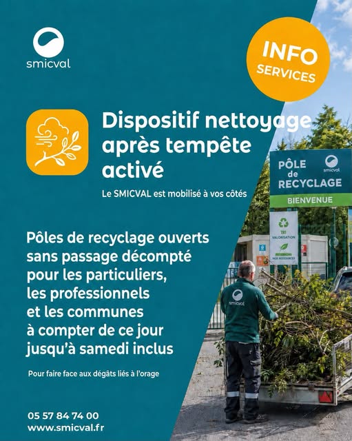 Dispositif nettoyage après tempête 
