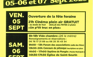 Fête locale de GALGON les 5, 6 &amp; 7 septembre 2025