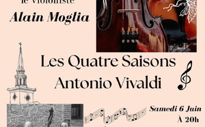 Concert "les 4 Saisons de Vivaldi" le 6 juin 20h00 à l'église de GALGON