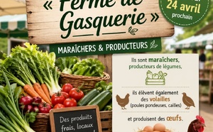 La ferme de Gasquerie est place du marché le Vendredi matin