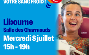 Collecte de sang Libourne le 8 juillet 2026