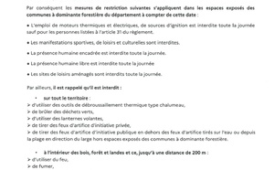 Vigilance NOIRE feux de forets en gironde à partir du 25 juillet 2026