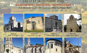 Parcours des églises romanes du Fronsadais les 17 et 18 octobre 2026