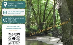 Expositions "les rivieres" à la mairie de GALGON du 15 septembre au 31 octobre 2026