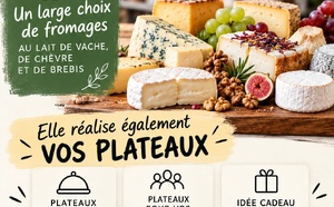 Retrouvez la fromagere au place du marché le vendredi matin