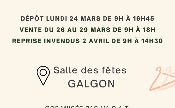 Bourse aux vêtements 2025