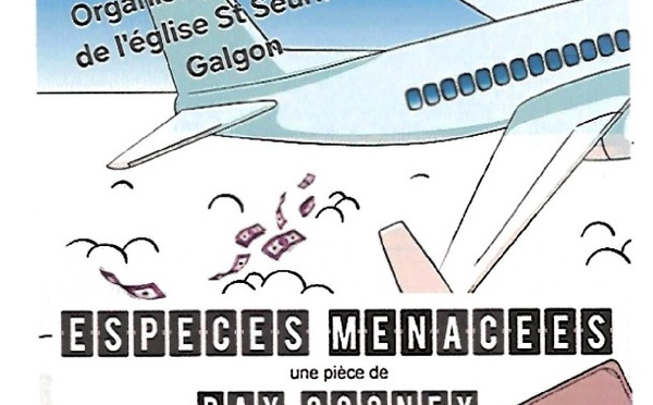 Pièce de théatre "Especes menacées" à GALGON le 12 avril 2026