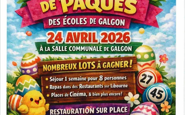 Loto de Pâques à GALGON le 24 Avril 2026