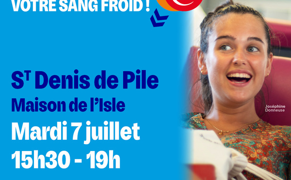 Don du sang saint denis de pile le 07 juillet 2026