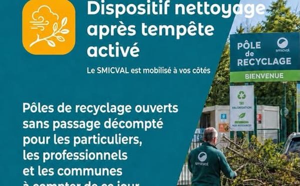 Dispositif nettoyage après tempête 