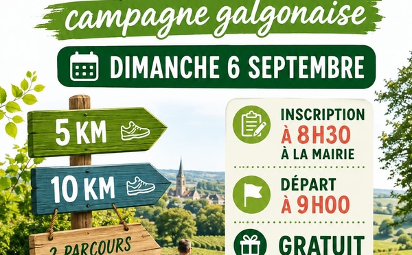 Fete locale GALGON 2026 - Marche 5 ou 10 km
